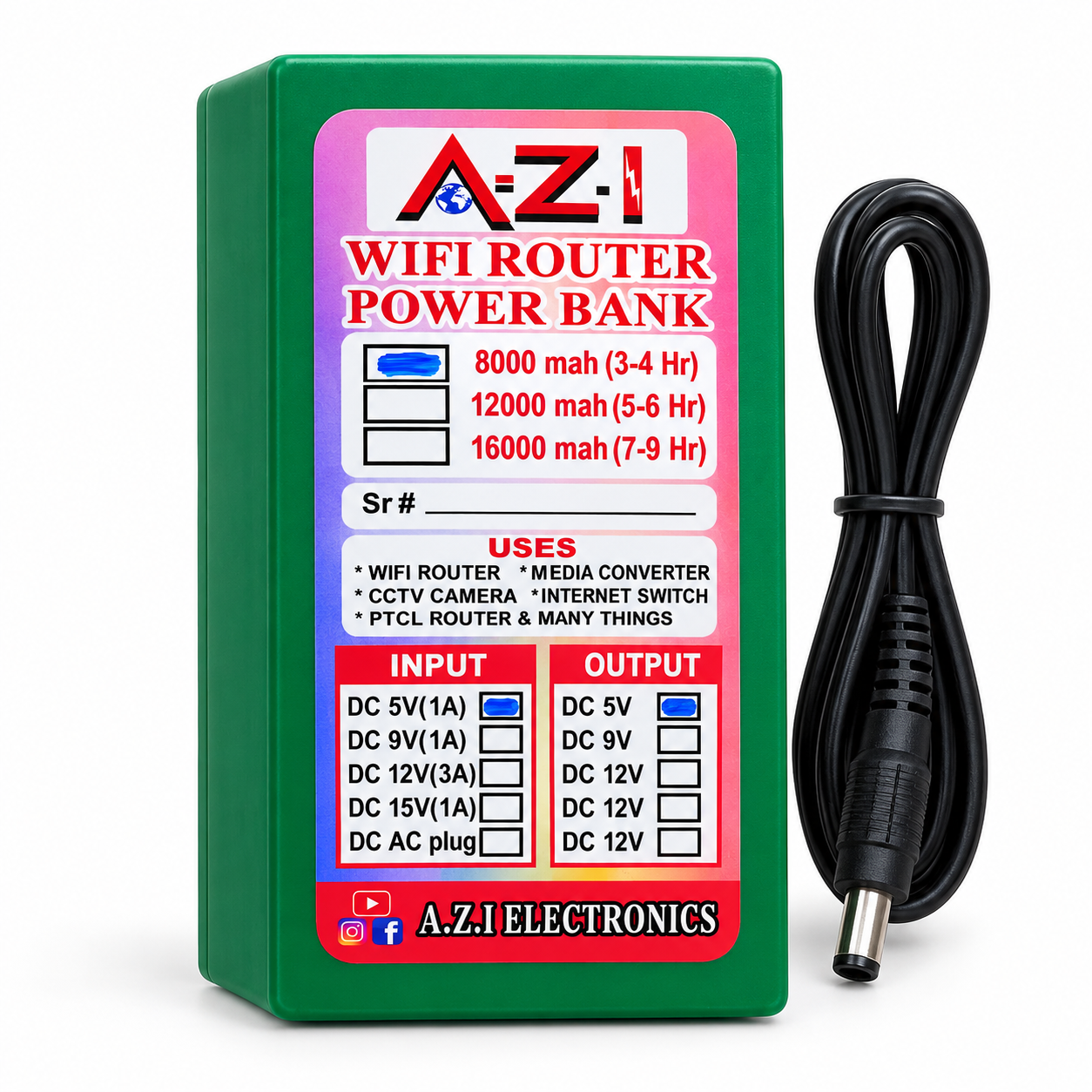 0dafb78e-2830-44c2-99e4-5bee0f411ef1 9V 8000mAh wifi router UPS power bank