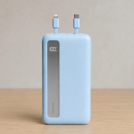 Romoss 20000mAh 22.5W power bank with built-in cables